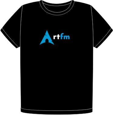 Arch Linux RTFM t-shirt