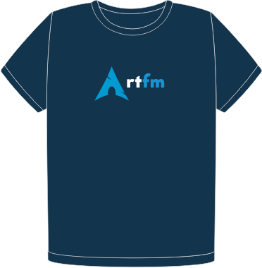 Camiseta Arch Linux RTFM organic navy