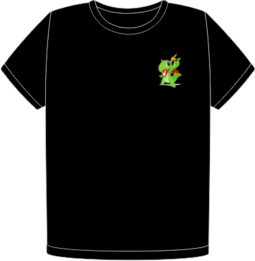 Konqi heart t-shirt