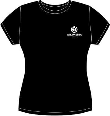 Wikimedia España (WMEs) fitted t-shirt