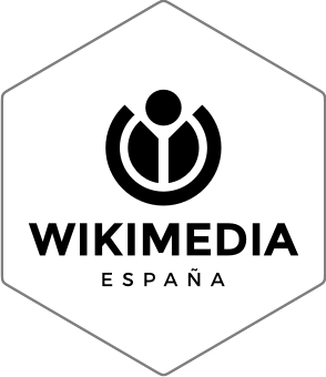 Wikimedia España (WMEs) white sticker