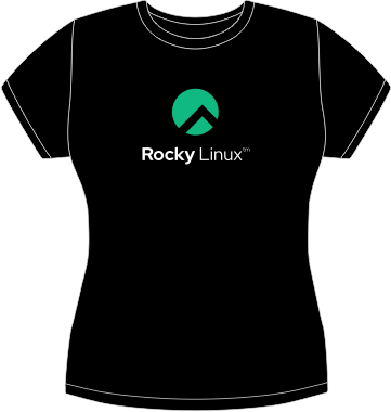 Rocky Linux fitted t-shirt