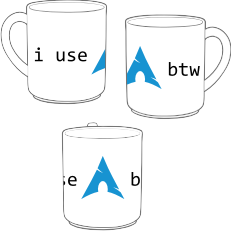 Arch btw mug