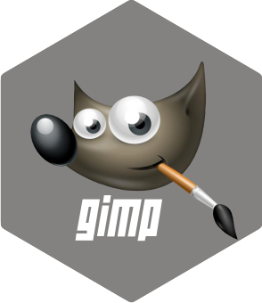 GIMP Grey sticker