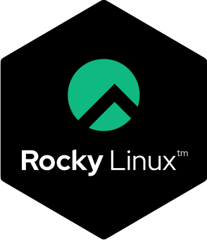 Rocky Linux Black sticker