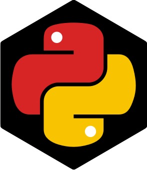 Python España black sticker