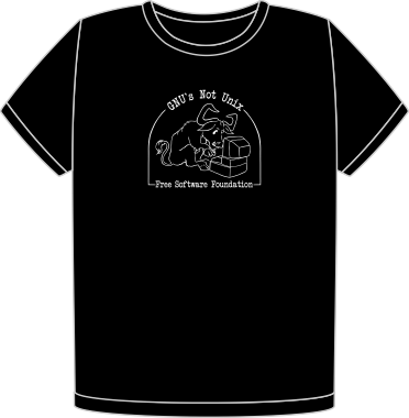 Camiseta Very Antique GNU is not Unix
