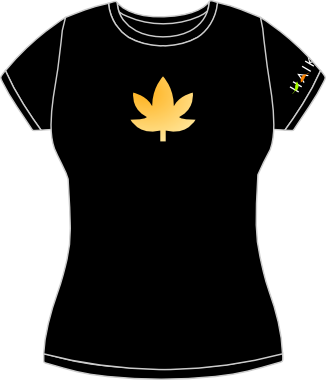 Leaf fitted t-shirt