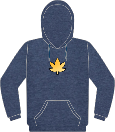 Leaf Denim sweatshirt