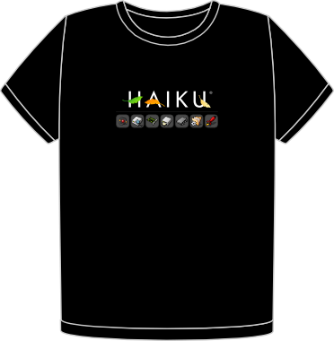 Haiku boot splash t-shirt