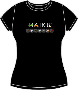 Haiku boot splash fitted t-shirt