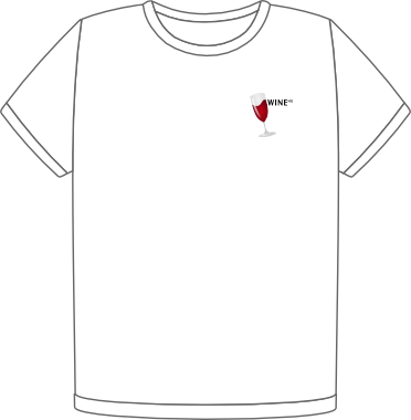 Wine heart t-shirt