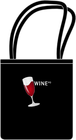 Wine black organic Tote bags
