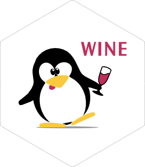 WineHQ wine sticker
