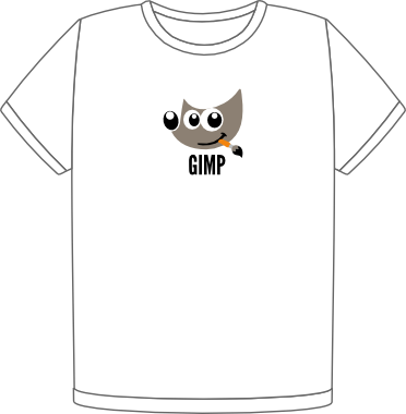 Camiseta GIMP white