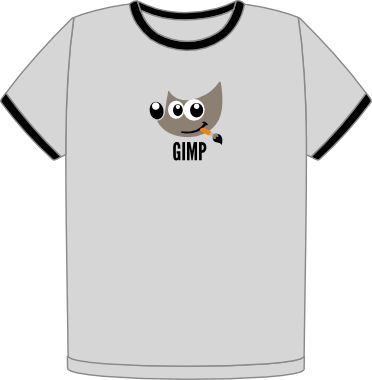 GIMP ringer t-shirt