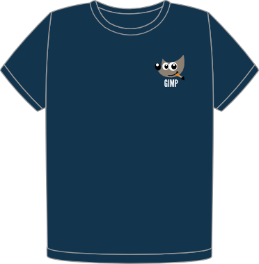 Camiseta GIMP organic navy heart