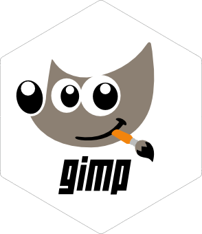 GIMP White sticker
