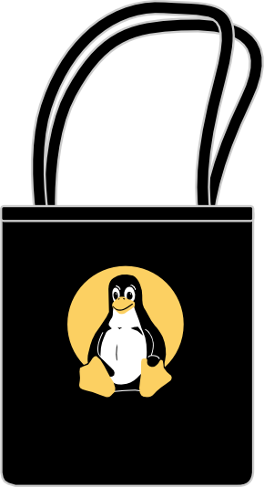 Great Tux Tote bags