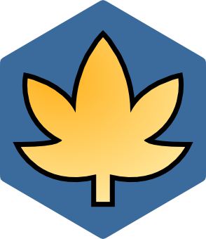 Haiku Leaf blue sticker
