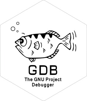 GNU GDB white sticker