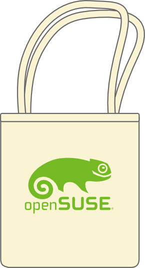 openSUSE Natural Tote bags