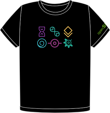openSUSE Distro Flavors t-shirt
