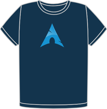 Arch only logo navy organic t-shirt