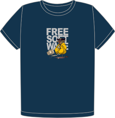 Free Soft Organic Navy t-shirt