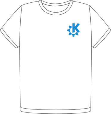 KDE heart t-shirt