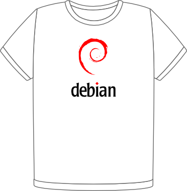 Debian t-shirt