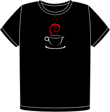 Debian Tea Cup t-shirt