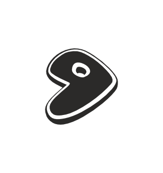 Gentoo black 5 cms. vinyl