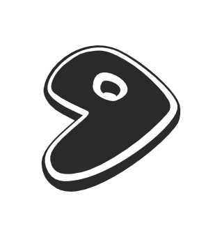 Gentoo black 7 cms. vinyl