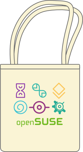 openSUSE Distro Flavors Natural Tote bags