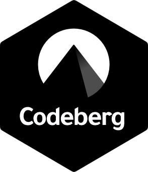 Codeberg black sticker
