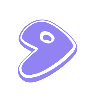 Gentoo lavender 7 cms. vinyl