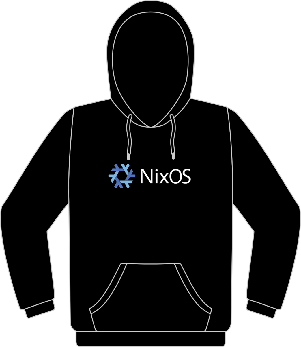 NixOS horizontal sweatshirt