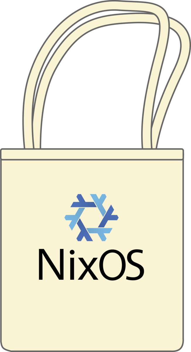 The NixOS natural organic Tote bags