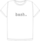 BASH back: #!/bin/bash t-shirt