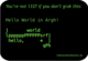 Camiseta Hello World in Argh! - Diseño