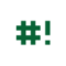 Vinilo Shebang green 3 cms.