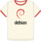 Debian Retro Ringer Organic t-shirt