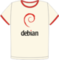 Camiseta Debian Retro Ringer organic