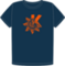KDE India organic navy t-shirt