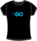 Golang Blue fitted t-shirt