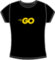 Go Yellow fitted t-shirt
