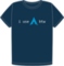 I use Arch btw navy organic t-shirt