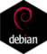 Debian black sticker