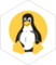 Tux white sticker